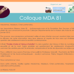 Colloque MDA Tarn 2015