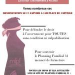 Planning familial – samedi 17 janvier : manifestation Toulouse 14h