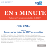 En 1 minute N°31 – L’essentiel de l’actualité en 1 minute